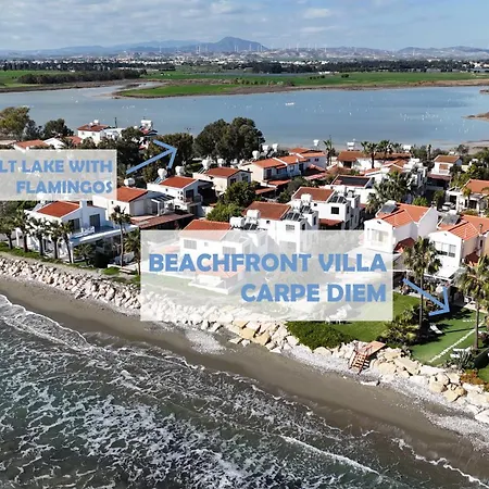Beachfront Carpe Diem Villa Dromolaxia